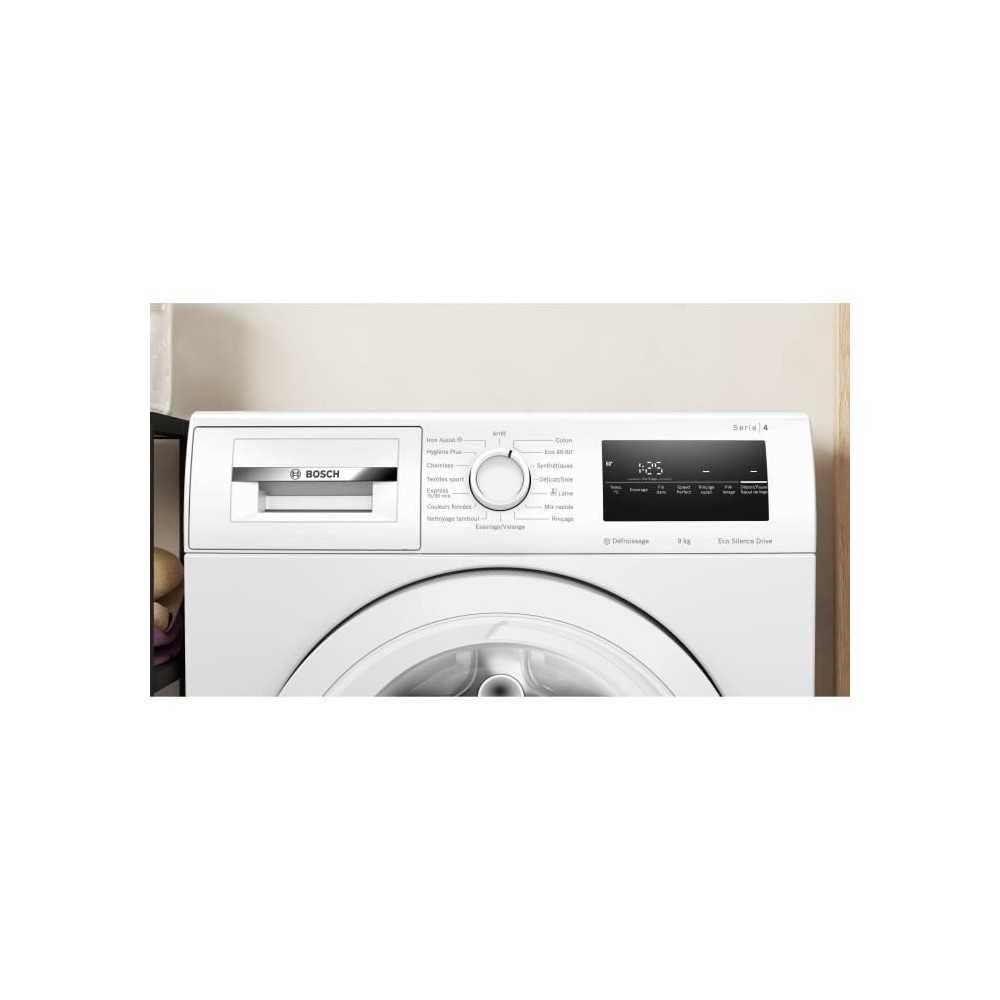 Bosch WAN24209FR, Série 4, Lave linge hublot, 9 kg, 1200 trs/min, Blanc