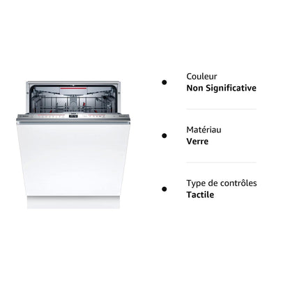 Bosch SMV6ECX93E, Série 6, Lave-vaisselle tout encastrable, Home Connect, 13 couverts, Silence Plus 40 dB