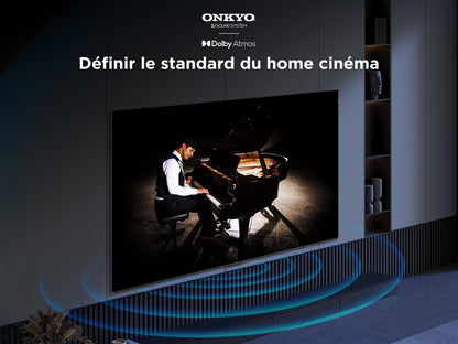 TCL 75T8C 75" QLED 4K HDR Ultra HD TV, Smart TV Powered by Google TV (Dolby Vision & Atmos, 144Hz Motion Clarity Pro, FreeSync, Onkyo 2.1 Sound, Voice Control)