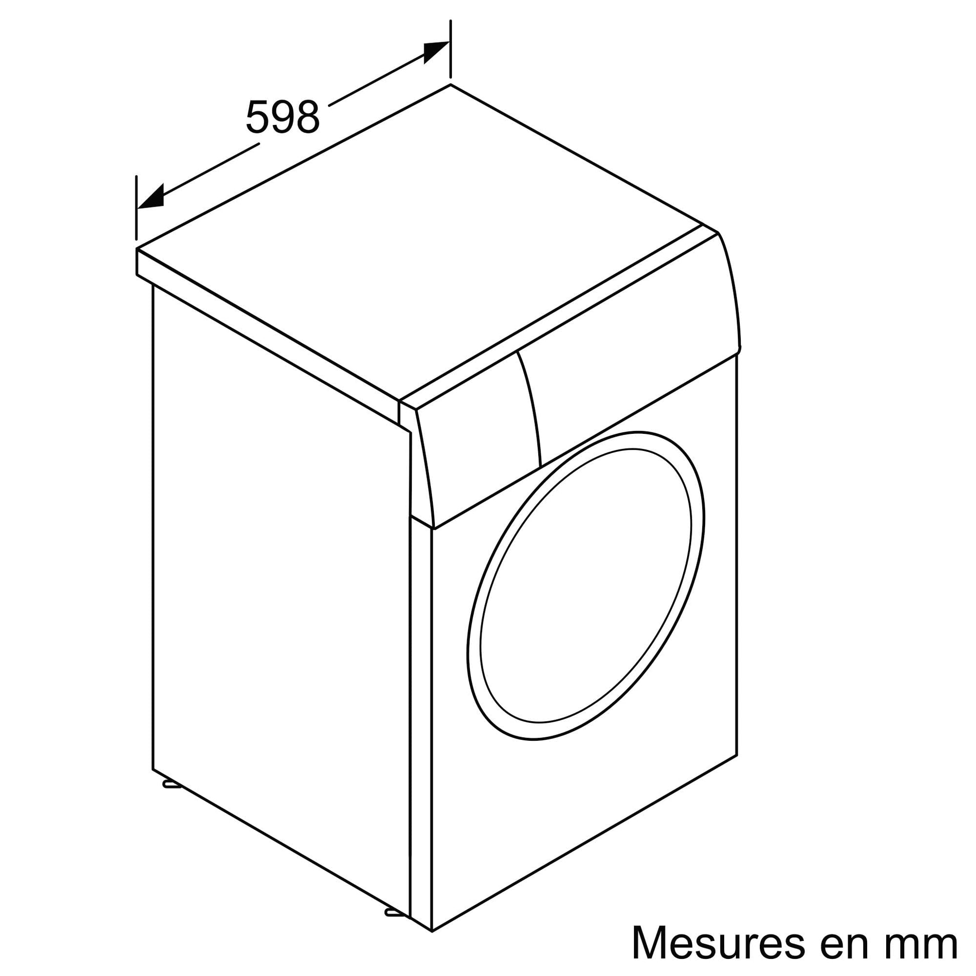 Bosch WGB244A2FR, Série 8, Lave-linge Pose-libre, 9 kg, 1400 trs/min, Blanc