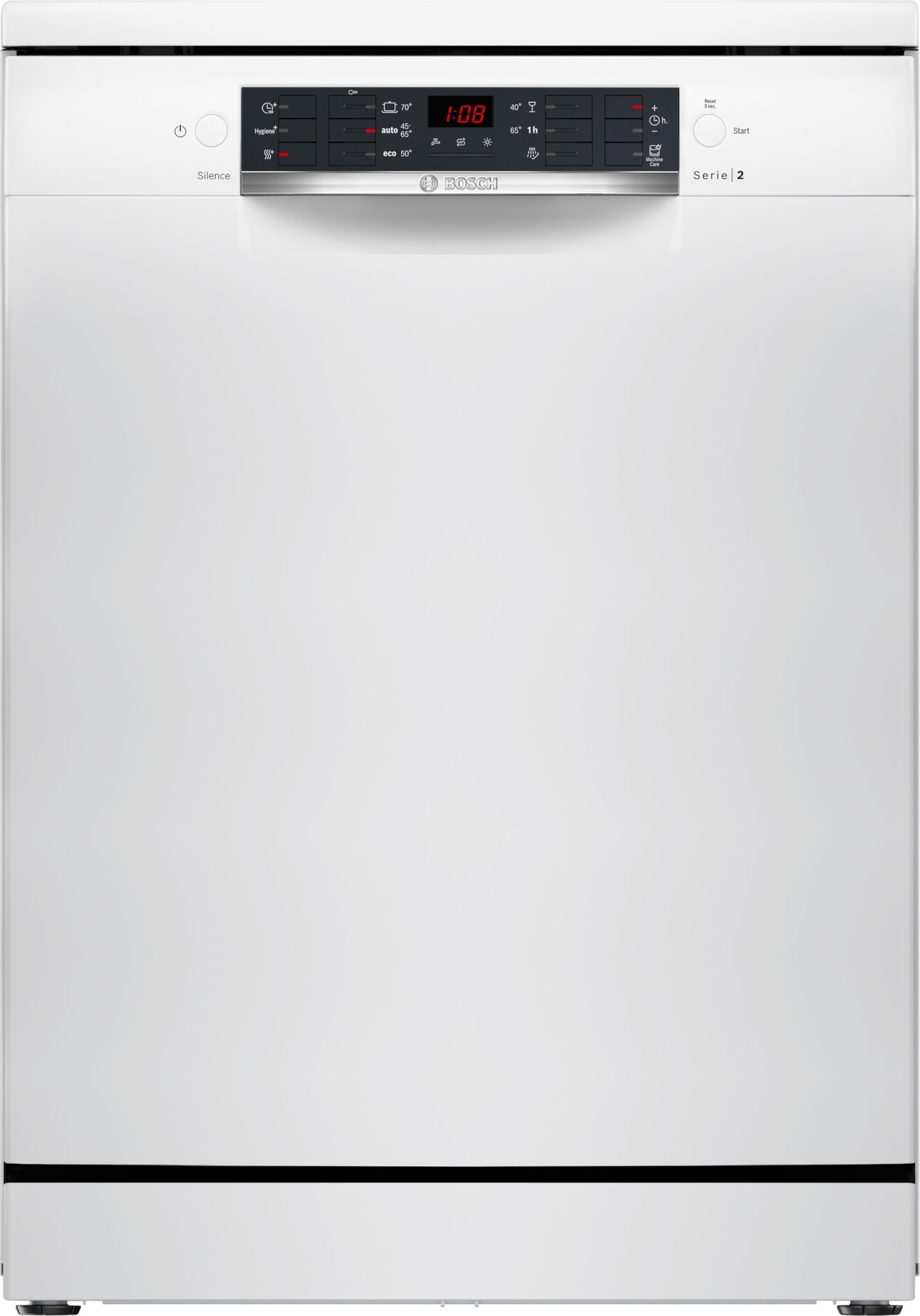Bosch SMS26AW01F, Série 2, Lave-vaisselle 60 cm, Pose libre, Blanc