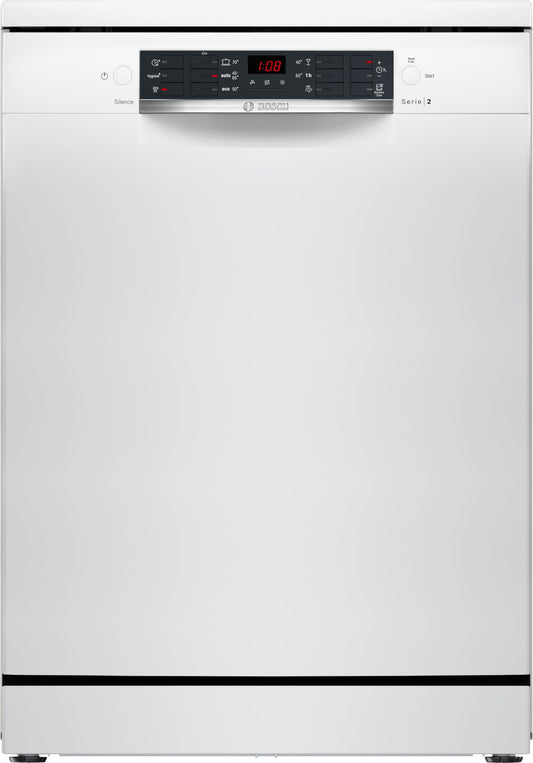 Bosch SMS26AW01F, Série 2, Lave-vaisselle 60 cm, Pose libre, Blanc