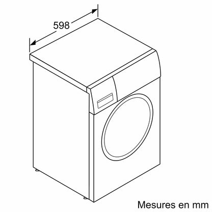 Bosch WGE02405FR, Série 2, Lave-linge Pose-libre, 7 kg, 1400 trs/min, Blanc