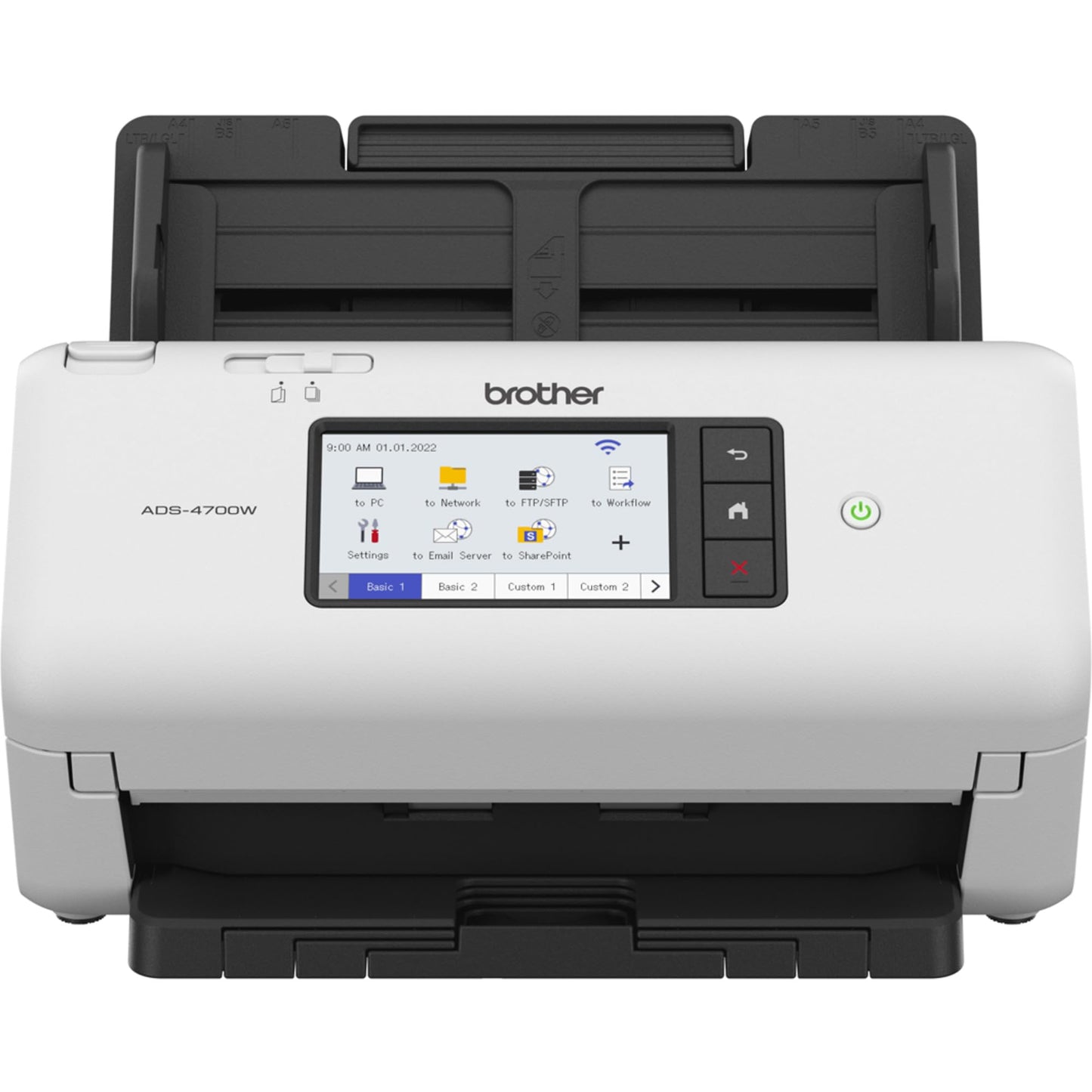 BROTHER ADS-4700W Scanner de Documents Bureautique| Recto - Verso | A4 | Rapide 40 Pages/Minute| Réseau Ethernet , Wi-Fi, Wi-Fi Direct | Scan to USB |ADF 80 de feuilles