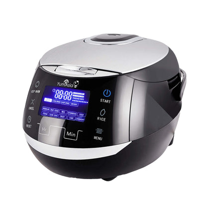 Yum Asia Sakura Cuiseur à riz avec bol en céramique et logique floue avancée, (8 tasses, 1,5 litre), 6 fonctions de cuisson du riz, 6 fonctions multic