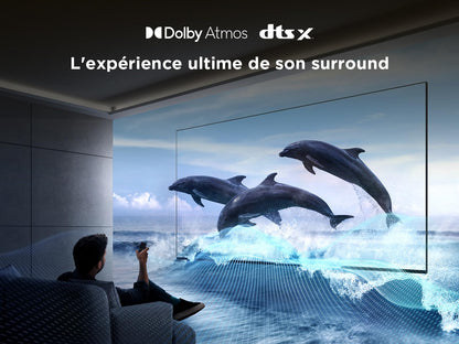 TCL 43T6C Fire TV 43 Pouces QLED 4K UHD Smart TV, HDR (Multi-Format), Dolby Atmos, Motion Clarity, vocale Alexa