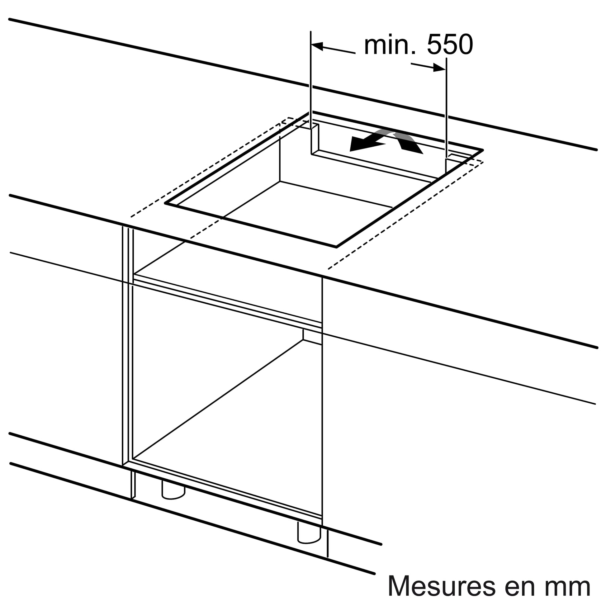 Bosch PUJ611BB5E, Série 4, Plaque induction, 3 feux, 60 cm, Noir, Sans cadre