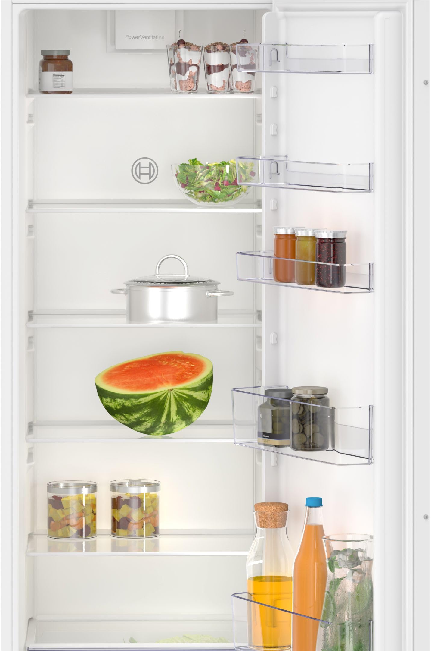 Bosch KIR81NSE0, Série 2, Réfrégirateur 1 porte, Encastrable, 177,2 x 54,1 cm, 310 L