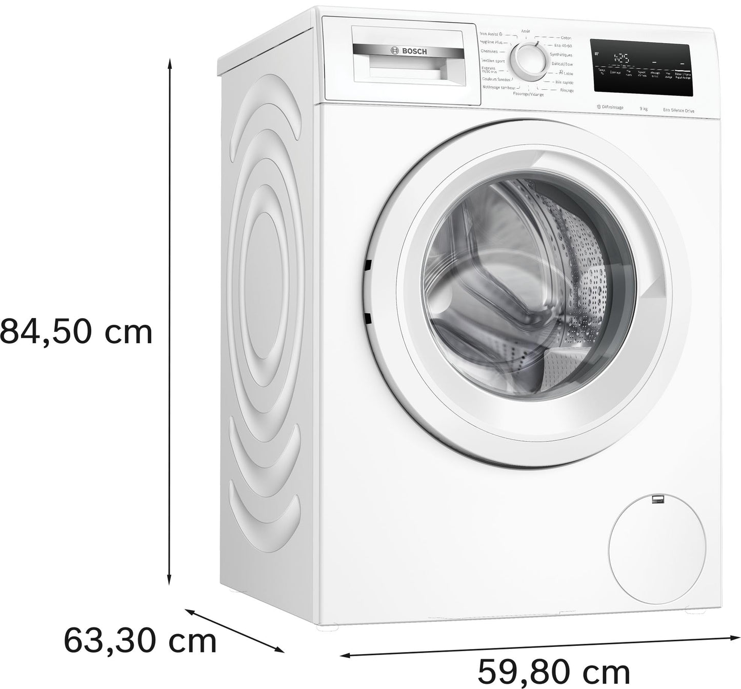 Bosch WAN24209FR, Série 4, Lave linge hublot, 9 kg, 1200 trs/min, Blanc