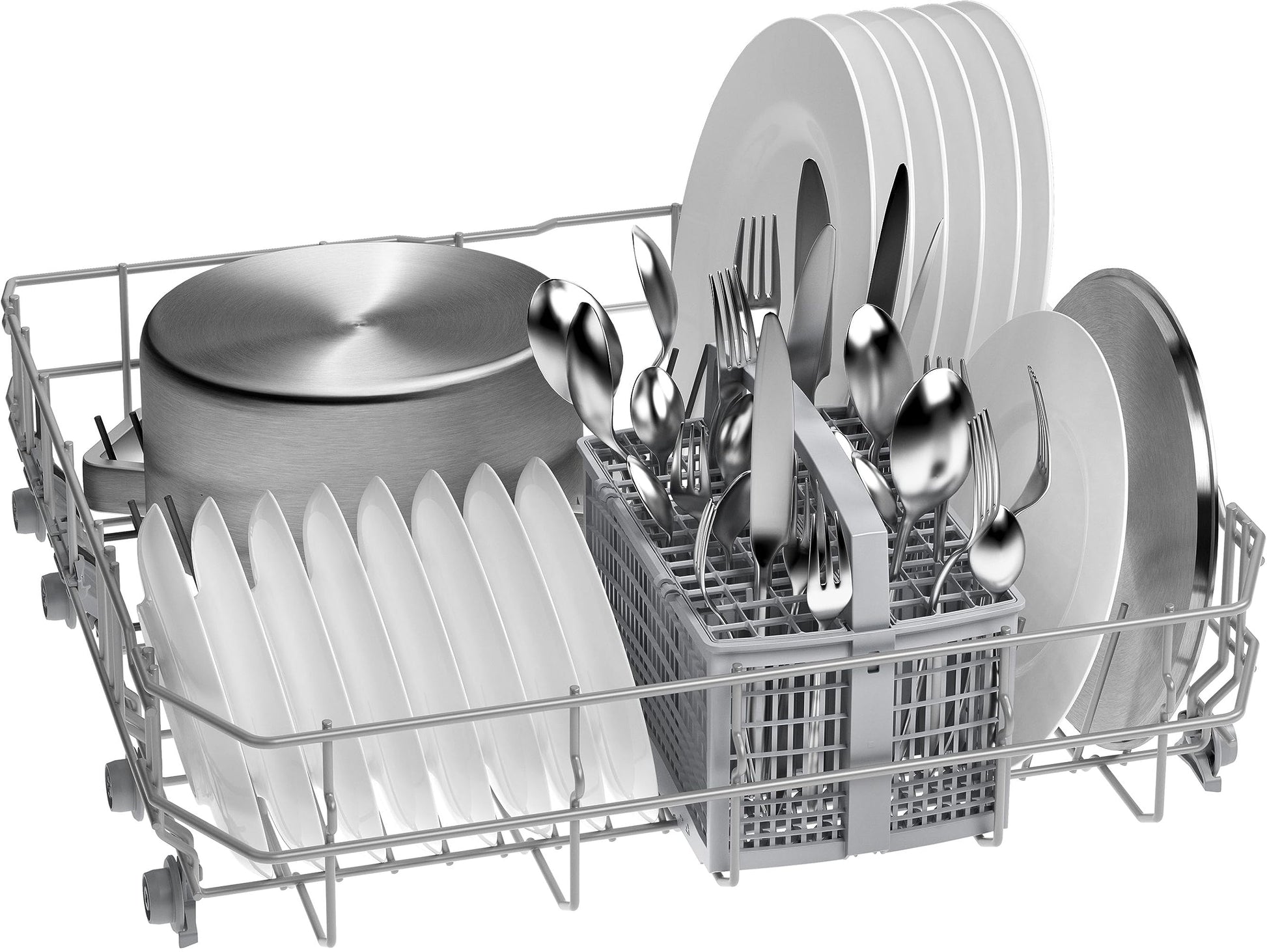 Bosch SMS26AW01F, Série 2, Lave-vaisselle 60 cm, Pose libre, Blanc