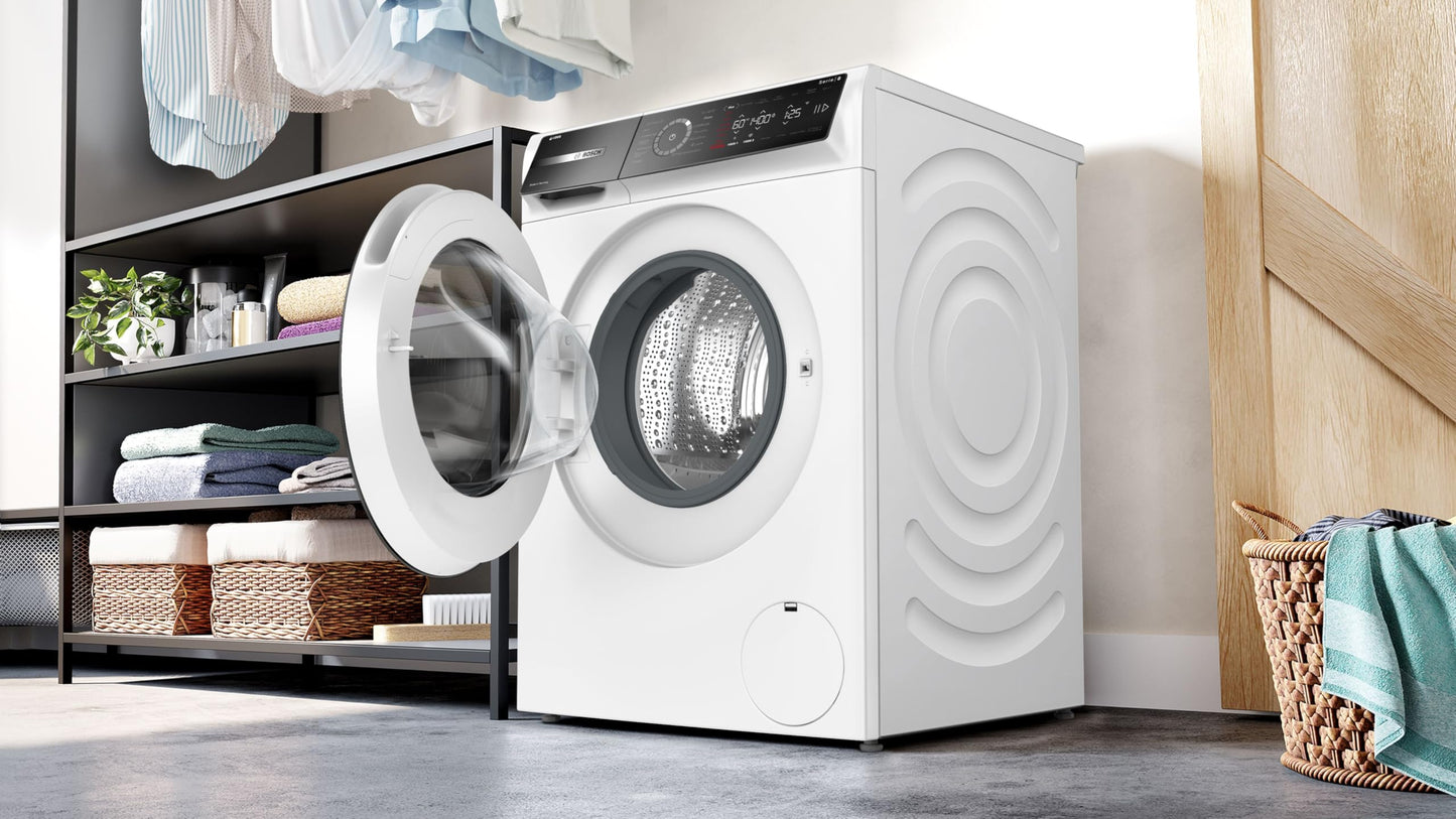 Bosch WGB244A2FR, Série 8, Lave-linge Pose-libre, 9 kg, 1400 trs/min, Blanc