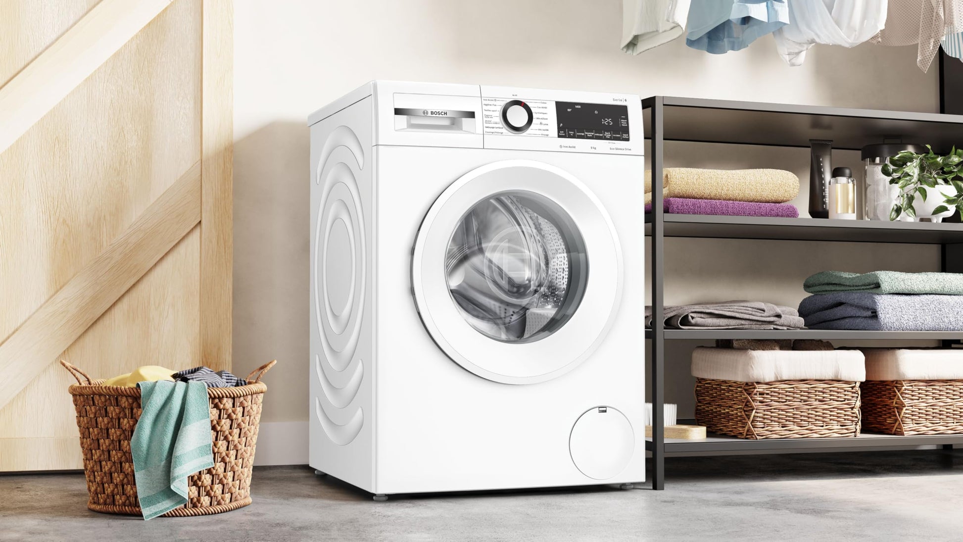 Bosch WGG244Z3FR, Série 6, Lave-linge Pose-libre, 9 kg, 1400 trs/min, Blanc